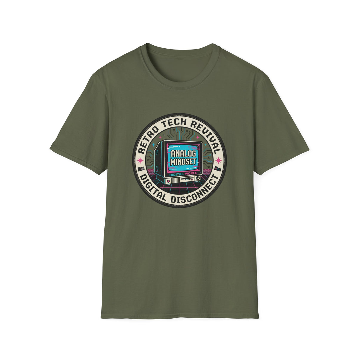 Retro Tech Revival Digital Disconnect T-Shirt