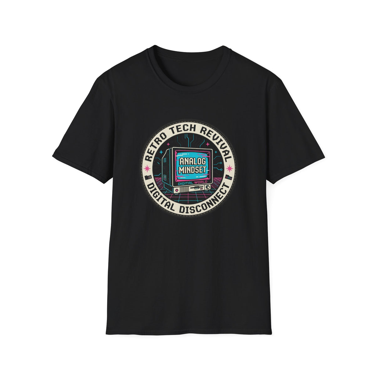 Retro Tech Revival Digital Disconnect T-Shirt